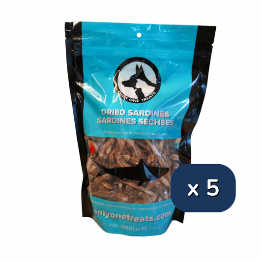 Dried Sardines 340g - Case of 5 - Only One Treats