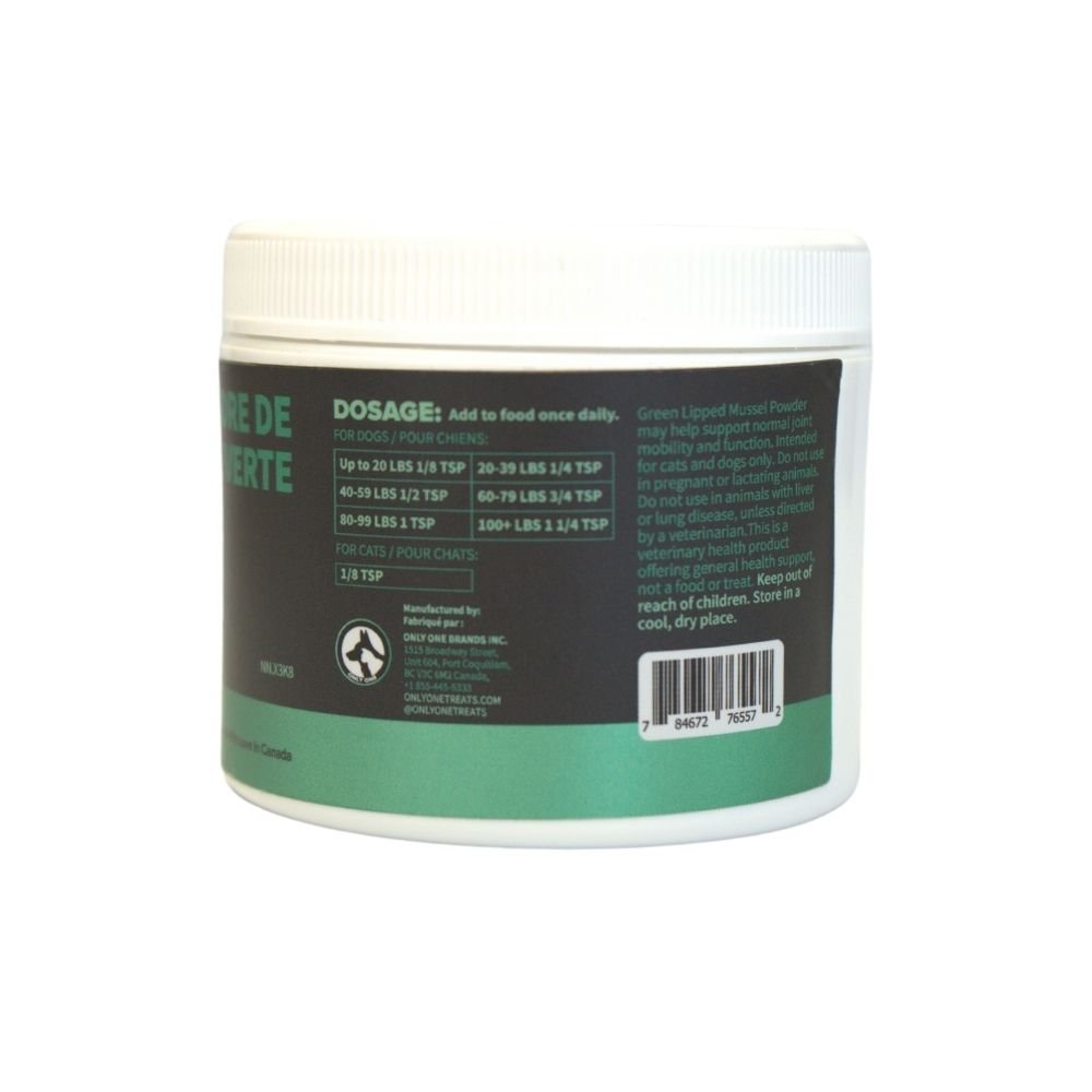 Green Lipped Mussel Powder 60g - Only One Treats