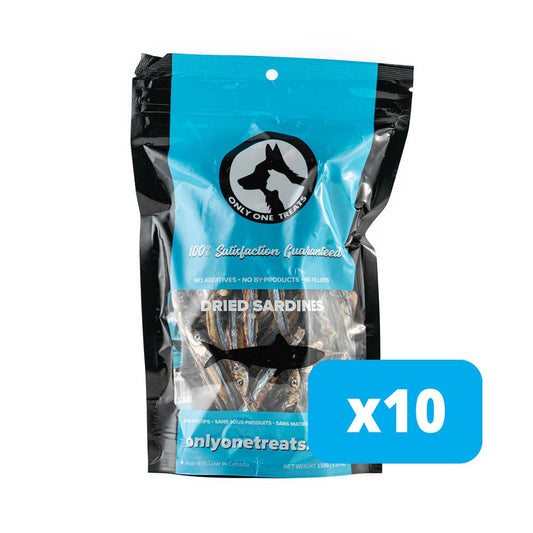 Dried Sardines 150g - Case of 10 - Bulk Dog Treats - Only One Treats