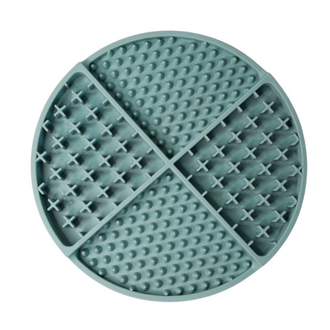 8" Silicone Lick Mat - Blue