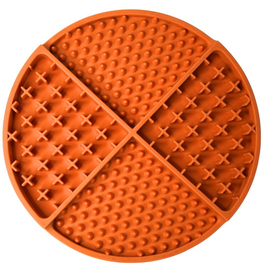 8" Silicone Lick Mat - Orange - Only One Treats