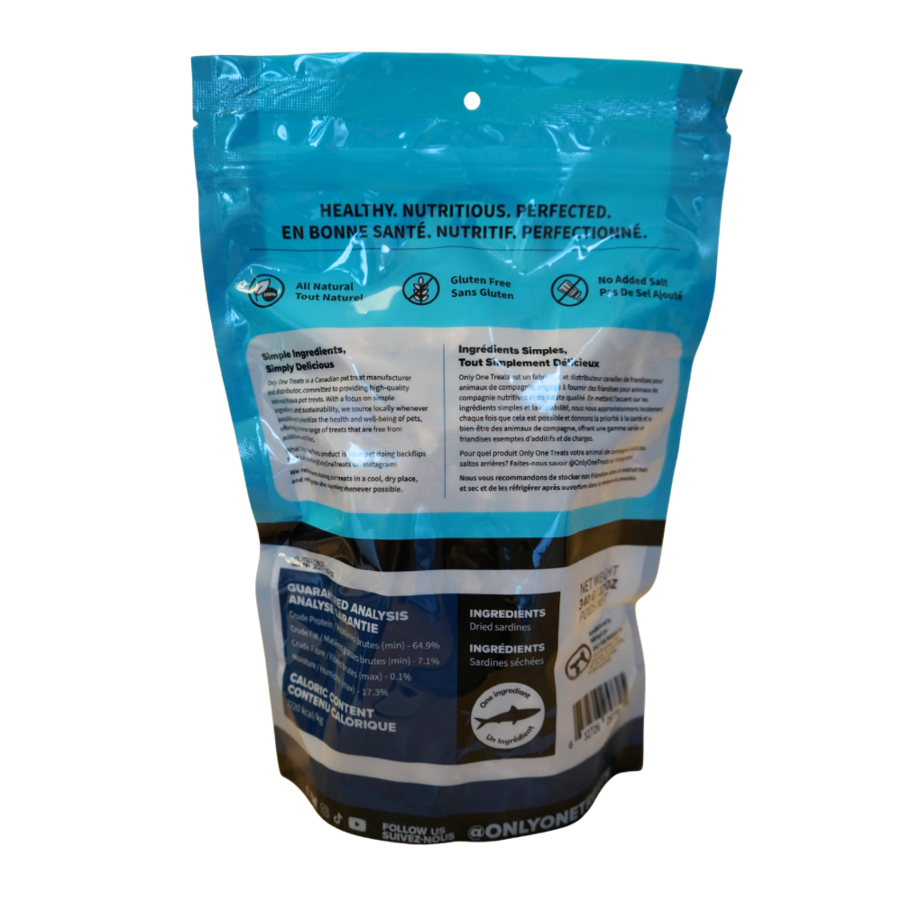 Dried Sardines for Dogs - For Cats - For Pets - Only One Treats - Dog Treats