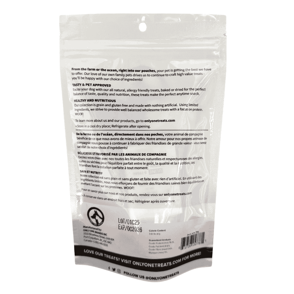 Duck Treats for Dogs - Duck Jerky-Only One Treats