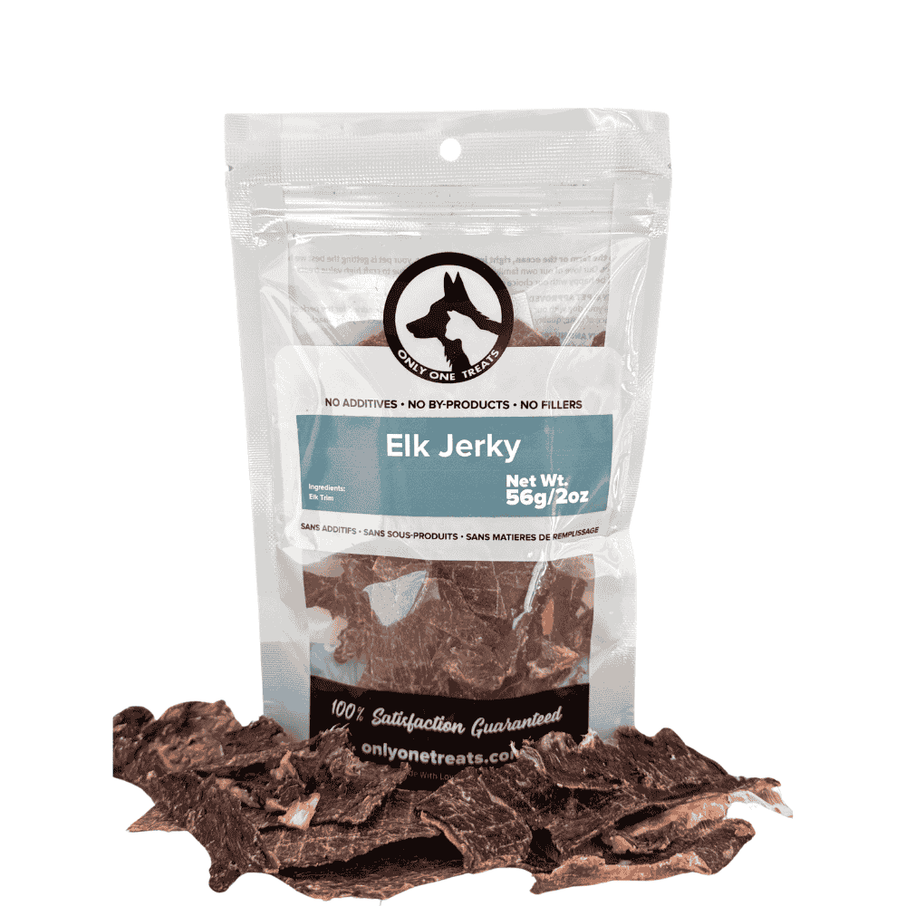 Elk Jerky 56g-Elk Treats for Dogs-Only One Treats