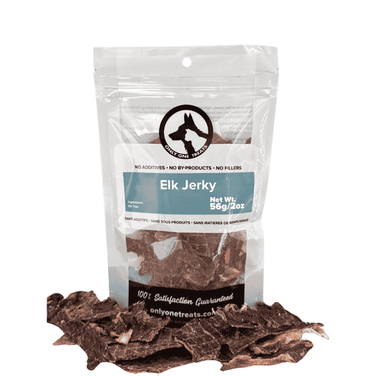Elk Jerky 56g-Elk Treats for Dogs-Only One Treats