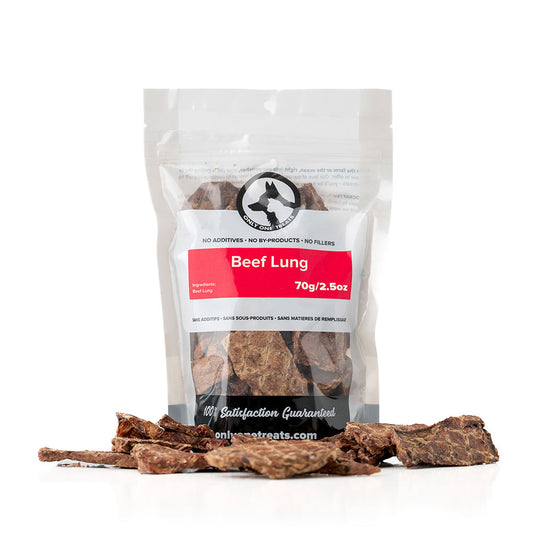Beef Lung 70g - Only One Treats Canada Wholesale Bulk