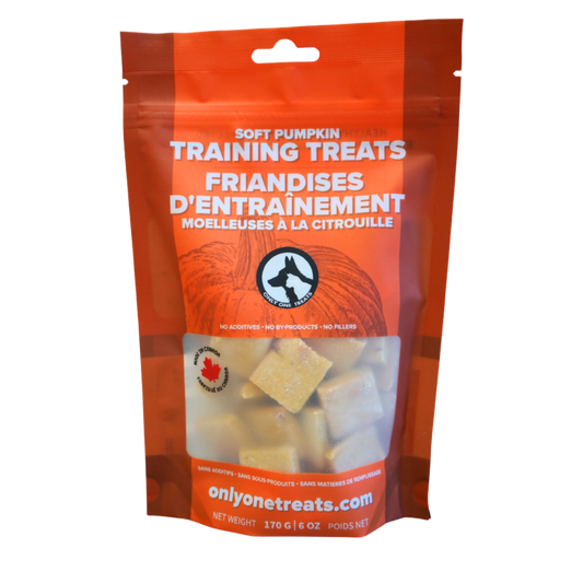 Fresh Soft Pumpkin Training Treats 170g - Only One Treats - For Dogs - Dog Treats