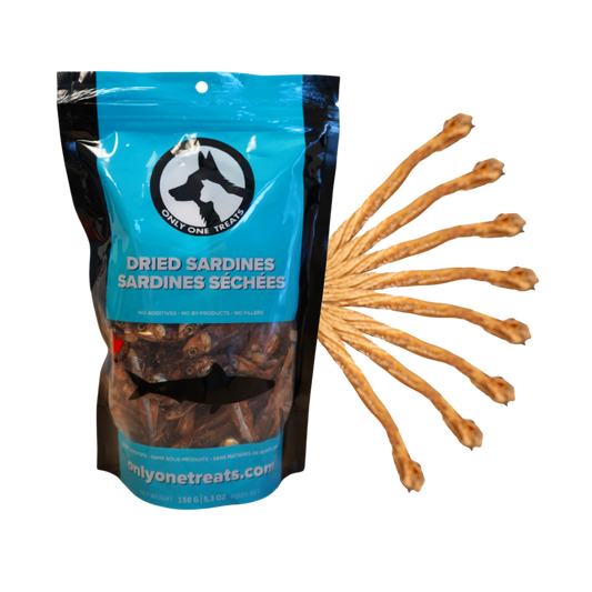 Surf n Turf Box - Only One Treats - Sardines - Lamb Dog Chew