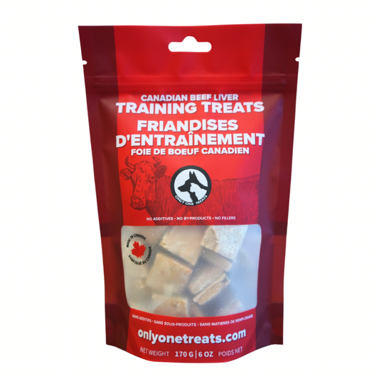 Canadian Beef Liver Training Treats 170g - Only One Treats - Dog Treats - For Dogs