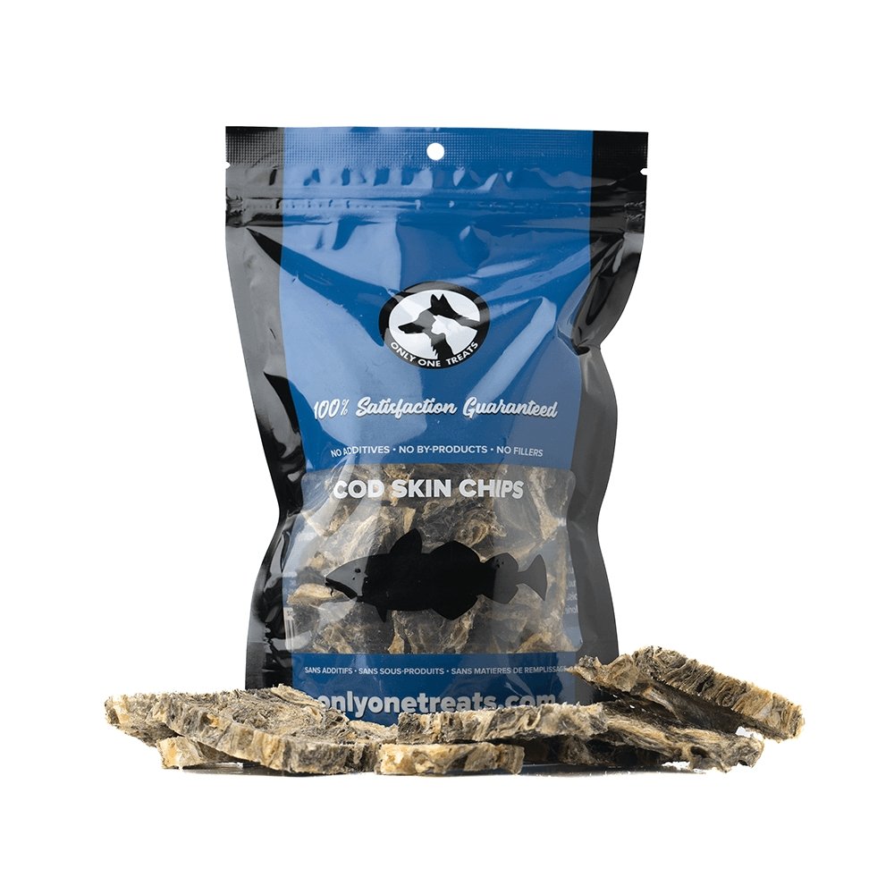 Cod Skin Chips 100g - Only One Treats