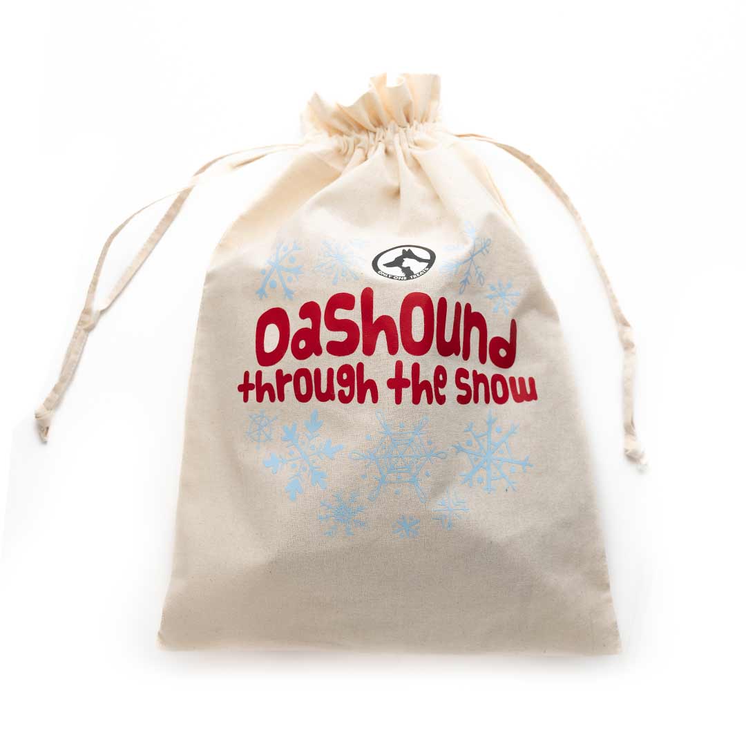 "Dashound Through the Snow" Holiday Bag - Only One Treats