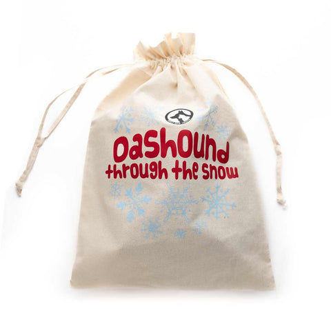 "Dashound Through the Snow" Holiday Bag