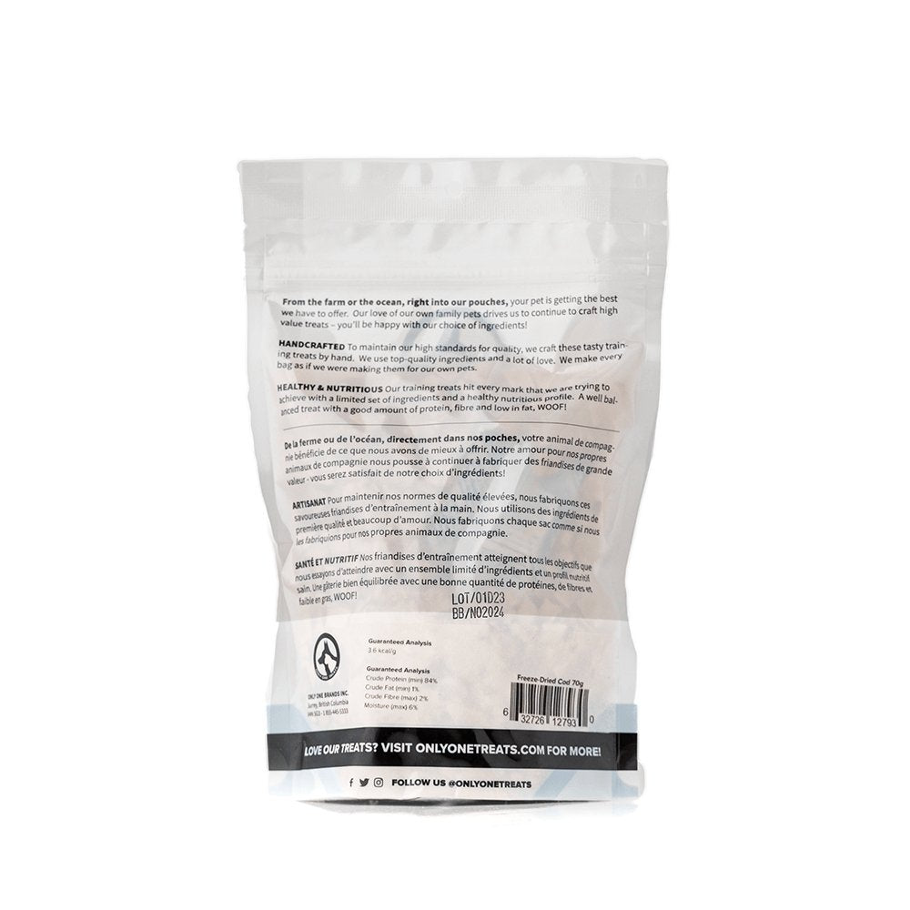 Freeze-Dried Cod 70g - Only One Treats