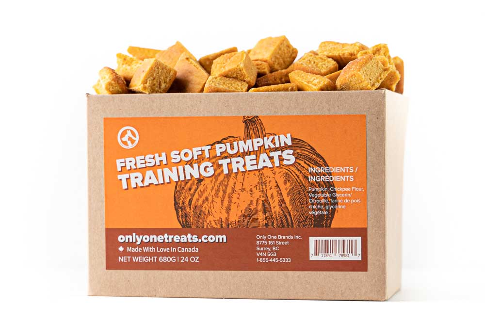 Fresh Soft Pumpkin Training Treats 680g - Only One Treats