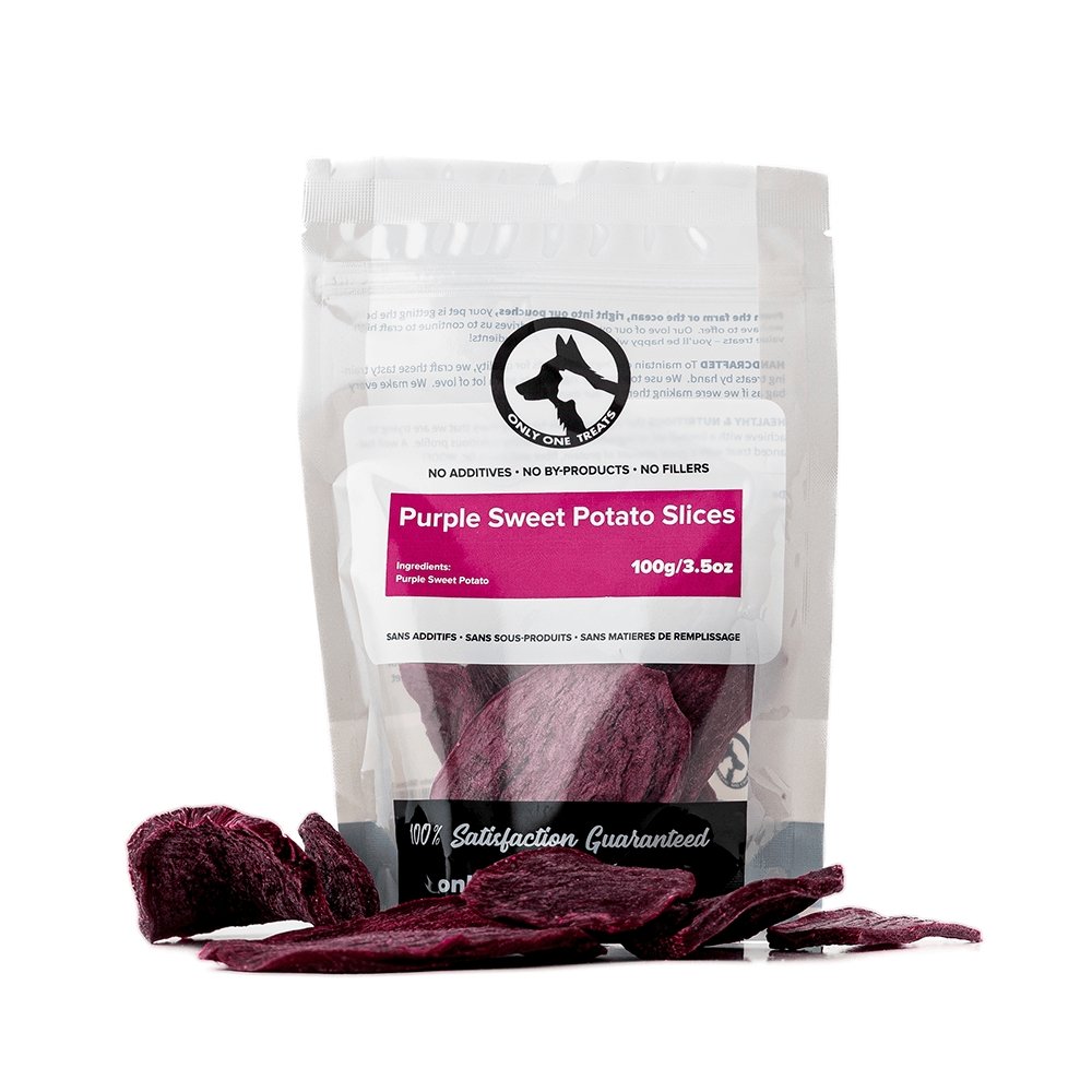 Purple Sweet Potato Slices 100g - Only One Treats