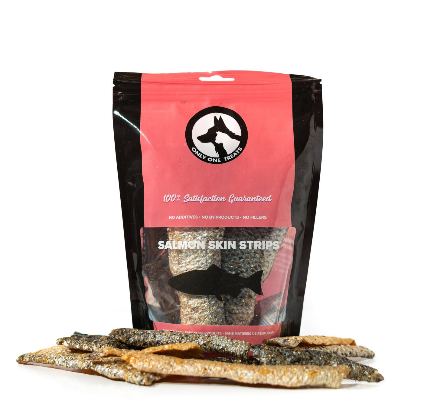 Wild Pacific Salmon Skins Strips 85g - Only One Treats